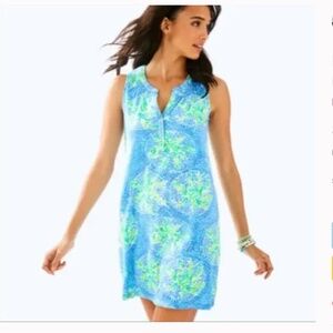 Lilly Pulitzer Essie Dress in Tropic Like Its Hot Bennet Blue
